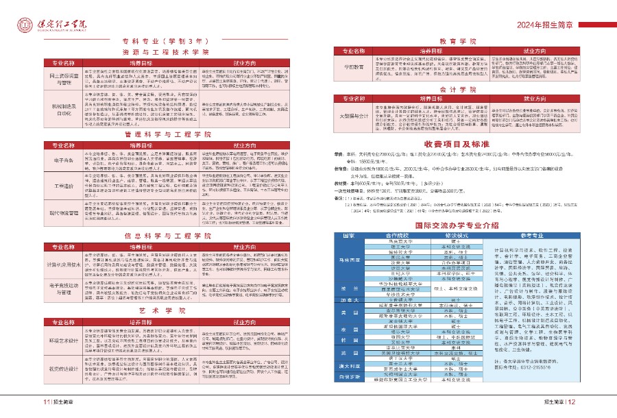 保定理工学院2024年招生简章