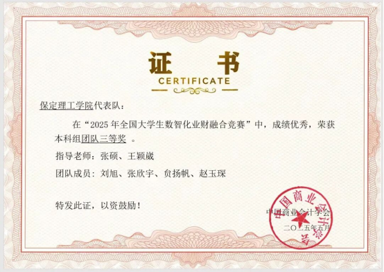 刘旭——国奖风采