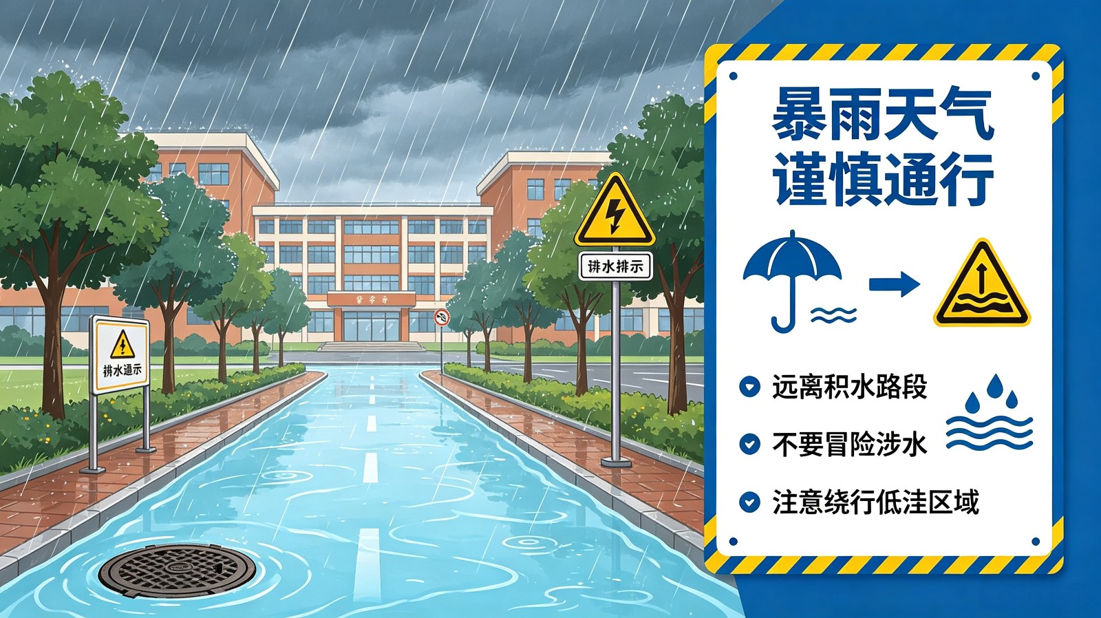 筑牢汛期安全防线，守护校园平安稳定——经济学院极端天气安全避险指南